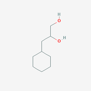 molecular formula C9H18O2 B12112447 3-Cyclohexylpropane-1,2-diol CAS No. 65644-36-2
