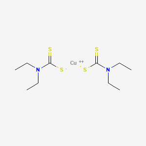molecular formula C10H20CuN2S4 B1211247 Cupric diethyldithiocarbamate CAS No. 4567-99-1