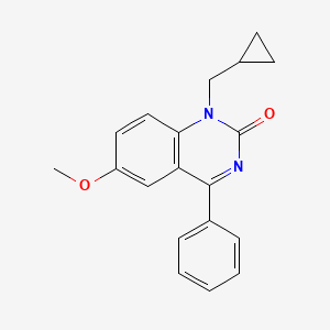 molecular formula C19H18N2O2 B1211250 Ciproquazone CAS No. 33453-23-5