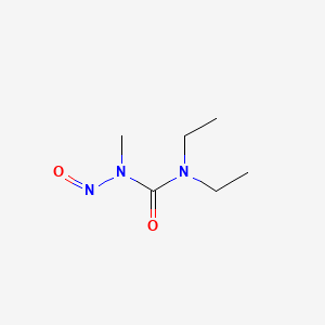 molecular formula C6H13N3O2 B1211253 1,1-Diethyl-3-methyl-3-nitrosourea CAS No. 50285-72-8