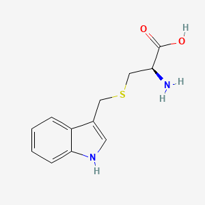 molecular formula C12H14N2O2S B12112537 S-indol-3-ylmethylcysteine 