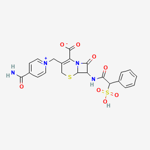molecular formula C22H20N4O8S2 B1211255 cefsulodin 