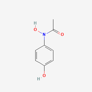 molecular formula C8H9NO3 B1211256 N-Hydroxy-N-(4-hydroxyphenyl)acetamide CAS No. 63975-21-3