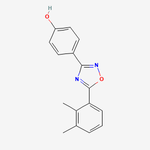 molecular formula C16H14N2O2 B12112590 Phenol, 4-[5-(2,3-dimethylphenyl)-1,2,4-oxadiazol-3-yl]- CAS No. 1152506-13-2