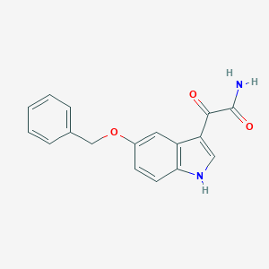 molecular formula C17H14N2O3 B121126 2-(5-(Benzyloxy)-1H-indol-3-yl)-2-oxoacetamide CAS No. 22424-62-0