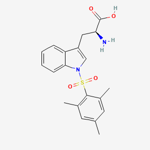 molecular formula C20H22N2O4S B1211265 N-Mesitylenesulfonyltryptophan CAS No. 92916-45-5