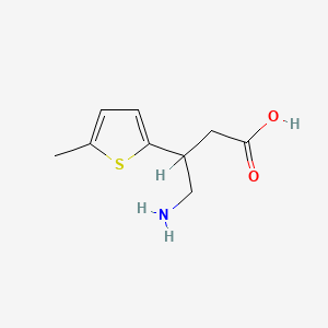 molecular formula C9H13NO2S B1211269 4-Amino-3-(5-methyl-2-thienyl)butyric acid CAS No. 133933-77-4