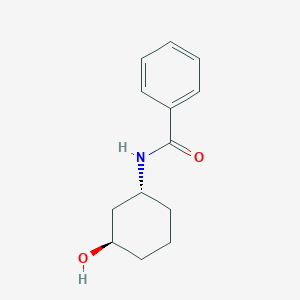 molecular formula C13H17NO2 B121127 N-[(1R,3R)-3-hydroxycyclohexyl]benzamide CAS No. 177366-90-4