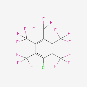molecular formula C11ClF15 B12112700 1-Chloro-2,3,4,5,6-pentakis(trifluoromethyl)benzene 