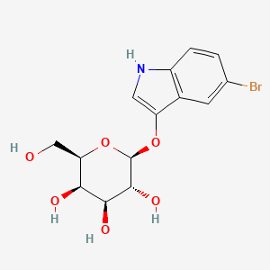 molecular formula C14H16BrNO6 B1211272 5-BROMO-3-INDOLYL-beta-D-GALACTOPYRANOSIDE CAS No. 97753-82-7