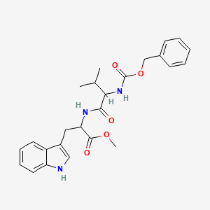 molecular formula C25H29N3O5 B12112734 (S)-Methyl 2-((S)-2-(((benzyloxy)carbonyl)amino)-3-methylbutanamido)-3-(1H-indol-3-yl)propanoate 