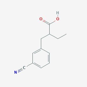 molecular formula C12H13NO2 B12112737 2-(3-Cyanobenzyl)butanoic acid CAS No. 1269531-79-4