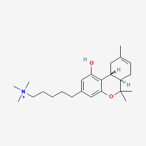 molecular formula C24H38NO2+ B1211274 5'-Tma-thc CAS No. 99469-31-5