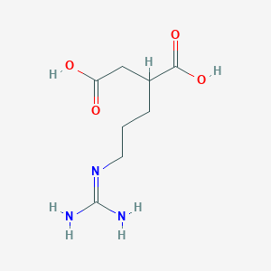 molecular formula C8H15N3O4 B1211275 Guanidinopropylsuccinic acid CAS No. 77482-45-2