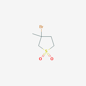 molecular formula C5H9BrO2S B12112774 3-Bromo-3-methyltetrahydrothiophene 1,1-dioxide 