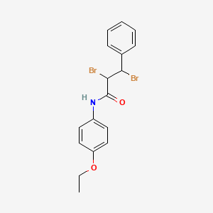 molecular formula C17H17Br2NO2 B12112794 2,3-dibromo-N-(4-ethoxyphenyl)-3-phenylpropanamide CAS No. 4068-52-4