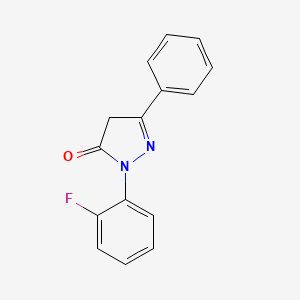 molecular formula C15H11FN2O B12112930 1-(2-fluorophenyl)-3-phenyl-1H-pyrazol-5(4H)-one 