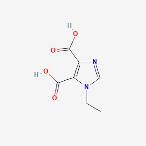 molecular formula C7H8N2O4 B1211294 1-乙基咪唑-4,5-二羧酸 CAS No. 86263-61-8