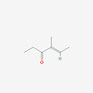 molecular formula C7H12O B12112984 4-Methyl-4E-hexen-3-one 
