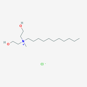 molecular formula C16H36ClNO2 B012113 Undecylbis(beta-hydroxyethyl)methylammonium chloride CAS No. 102571-42-6