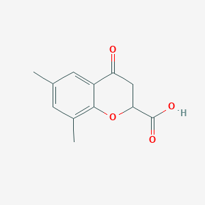 molecular formula C12H12O4 B12113168 6,8-Dimethyl-4-oxo-chroman-2-carboxylic acid 