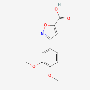 molecular formula C12H11NO5 B12113213 5-Isoxazolecarboxylic acid, 3-(3,4-dimethoxyphenyl)- CAS No. 901926-88-3