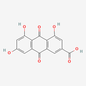molecular formula C15H8O7 B1211324 Emodic acid 