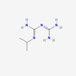 molecular formula C5H13N5 B12113242 Imidodicarbonimidic diamide, N-(1-methylethyl)- 