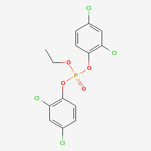 molecular formula C14H11Cl4O4P B1211328 Phosdiphen CAS No. 36519-00-3