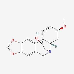 molecular formula C17H19NO4 B1211331 Hemanthamine CAS No. 466-75-1