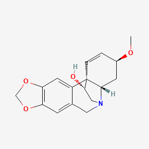 molecular formula C17H19NO4 B1211331 Haemanthamine CAS No. 466-75-1