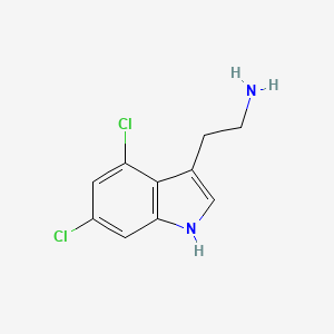 molecular formula C10H10Cl2N2 B12113319 2-(4,6-dichloro-1H-indol-3-yl)ethanamine 
