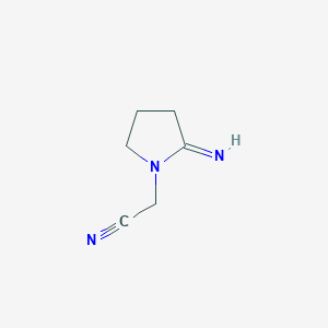 molecular formula C6H9N3 B121134 2-(2-Iminopyrrolidin-1-yl)acetonitrile CAS No. 151602-27-6
