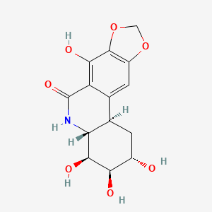molecular formula C14H15NO7 B1211340 trans-Dihydronarciclasine CAS No. 40042-05-5