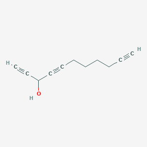 molecular formula C11H12O B12113453 Undeca-1,4,10-triyn-3-ol 