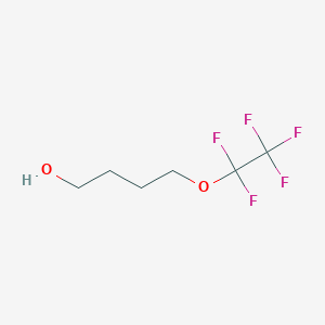molecular formula C6H9F5O2 B12113498 4-Pentafluoroethyloxy-butan-1-ol 