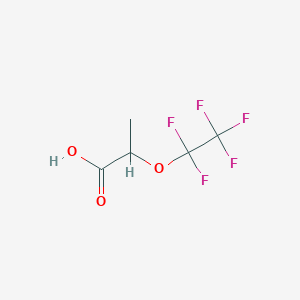 molecular formula C5H5F5O3 B12113530 (S)-2-(pentafluoroethoxy)propanoic acid 