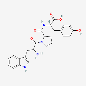 molecular formula C25H28N4O5 B12113549 H-DL-Trp-DL-Pro-DL-Tyr-OH 