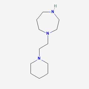 molecular formula C12H25N3 B12113555 1-(2-Piperidin-1-yl-ethyl)-[1,4]diazepane 