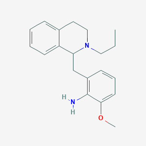 molecular formula C20H26N2O B12113620 1-(2-aMino-3-Methoxybenzyl)-2-propyl-1,2,3,4-tetrahydroisoquinoline 