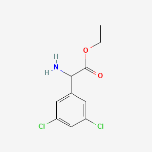 molecular formula C10H11Cl2NO2 B12113666 Ethyl 2-amino-2-(3,5-dichlorophenyl)acetate 