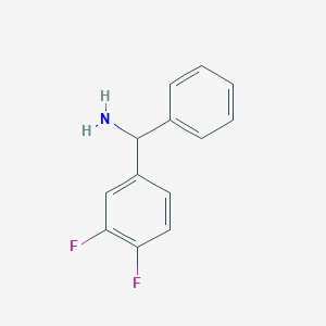 molecular formula C13H11F2N B12113797 (3,4-Difluorophenyl)(phenyl)methanamine 