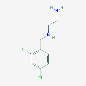 molecular formula C9H12Cl2N2 B12113805 1,2-Ethanediamine, N1-[(2,4-dichlorophenyl)methyl]- CAS No. 53654-71-0