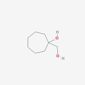 molecular formula C8H16O2 B12113813 1-(Hydroxymethyl)cycloheptan-1-ol CAS No. 74397-19-6