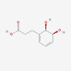 3-[(5S,6R)-5,6-dihydroxycyclohexa-1,3-dienyl]propanoic acid
