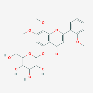molecular formula C24H26O11 B12113912 Andrographidine E 