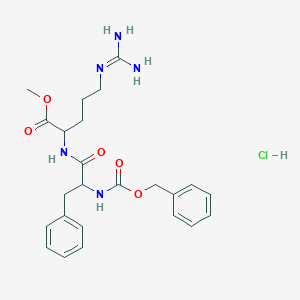 molecular formula C24H32ClN5O5 B12113923 Cbz-DL-Phe-DL-Arg-OMe.HCl 