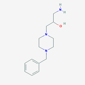 molecular formula C14H23N3O B12113929 1-Amino-3-(4-benzyl-piperazin-1-yl)-propan-2-ol CAS No. 462066-72-4