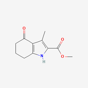 molecular formula C11H13NO3 B12113961 methyl 3-methyl-4-oxo-4,5,6,7-tetrahydro-1H-indole-2-carboxylate 