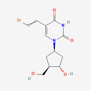 5-(2-bromoethenyl)-1-[(1R,3S,4R)-3-hydroxy-4-(hydroxymethyl)cyclopentyl]pyrimidine-2,4-dione